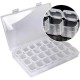 Organizer - Box with compartments - 28 closed oval containers