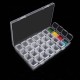 Organizer - Box with compartments - 28 closed oval containers