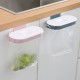 Hanging holder for garbage bags - green and white - Bin for cabinet doors for waste segregation