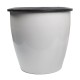 PATIO savaiminio drėkinimo vazonas - 22 cm baltas plastikinis vazonas