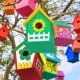 Birdhouse for painting DIY - Pattern 1 - Wooden feeder