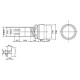 PBS-11B mygtukas – 250V 3A – monostabilus – apvalus – juodas