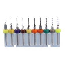 Set of PCB drill bits - 0.1-1mm - 10 pieces, - 3D printer nozzle cleaning drills - L009W
