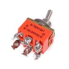 Toggle switch - E-TEN1321 - 15A - 250V - 2-position - 6 pin