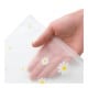 Transparent notes - yellow - 50x50 - self-adhesive transparent notes