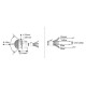 PIR infrared motion sensor - 230V - 20mm - motion detector - LED