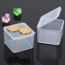 Plastikinė dėžutė 40x40x28mm - uždaras konteineris - Organizatorius