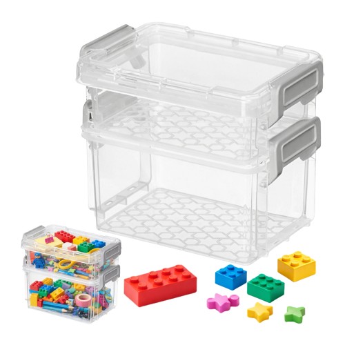 Plastikinė dėžutė - 55x45x15mm - Uždara talpykla - Organizatorius Plastikinė dėžutė - 55x45x15mm - Uždara talpykla - Organizatorius