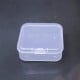 Plastikinė dėžutė 73x72x25mm - uždaras konteineris - Organizatorius