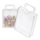 Plastikinė dėžutė su dvigubu užsegimu - 63.5x48x21mm - Rakinamas konteineris - Organizatorius Plastikinė dėžutė su dvigubu užsegimu - 63.5x48x21mm - Rakinamas konteineris - Organizatorius