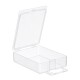 Plastikinė dėžutė su dvigubu užsegimu - 63.5x48x21mm - Rakinamas konteineris - Organizatorius Plastikinė dėžutė su dvigubu užsegimu - 63.5x48x21mm - Rakinamas konteineris - Organizatorius