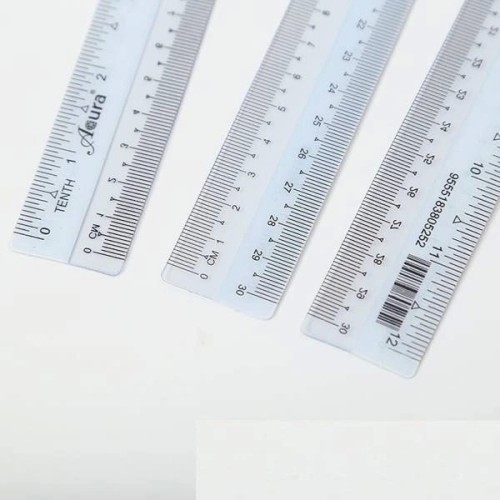 Plastic ruler 30cm 12 inches - soft transparent ruler Plastic ruler 30cm 12 inches - soft transparent ruler