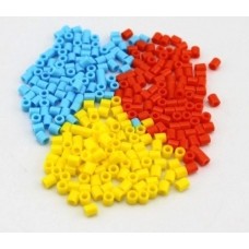 Plastikinė mova 3mm - geltona - skirta robotams statyti ir "pasidaryk pats" projektams - 10 vnt.
