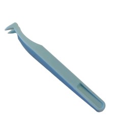 Plastic tweezers - 12cm - angled - universal tweezers