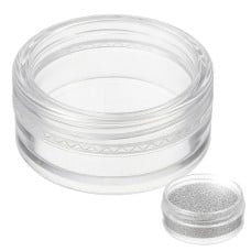 Plastic container 10ml - screw-on jar for glitter decorations screws