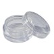 Plastic container 10ml - screw-on jar with glitter decorations, screws