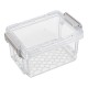 Plastikinis konteineris su dangteliu ir spaustuku 125x85x70mm užrakinamas organizatorius Plastikinis konteineris su dangteliu ir spaustuku 125x85x70mm užrakinamas organizatorius