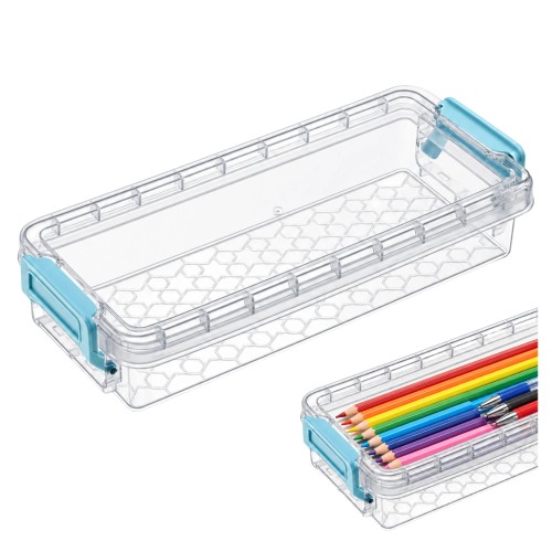 Plastikinis konteineris su dangteliu ir spaustuku 205x85x40mm užrakinamas organizatorius Plastikinis konteineris su dangteliu ir spaustuku 205x85x40mm užrakinamas organizatorius