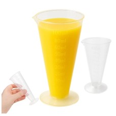 Plastikinis matavimo puodelis 100ml - virtuvinis matavimo puodelis 0.1l - ąsotis su rankena