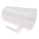 Plastikinis matavimo puodelis 400 ml - virtuvinis matavimo puodelis 0.4 l - ąsotis su rankena