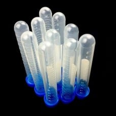 Plastikinis mėgintuvėlis su matavimo puodeliu - 10ml - 16.5x105mm - su dangteliu