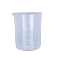 Plastikinis puodelis su matavimo puodeliu 250/300ml - virtuvės matavimo puodelis