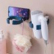 Hairdryer holder - blue - Wall hanger - Stand