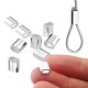 Steel cable clamp - for 5mm cable - 10 pcs - oval aluminum sleeve