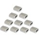 Steel cable clamp - for 2mm cable - 10 pcs - oval aluminum sleeve