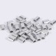 Steel cable clamp - for 2mm cable - 10 pcs - oval aluminum sleeve