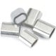 Plieninis kabelio spaustukas - 3 mm kabeliui - 10 vnt - ovali aliuminio mova
