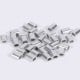 Plieninis kabelio spaustukas - 3 mm kabeliui - 10 vnt - ovali aliuminio mova