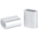 Steel cable clamp - for 5mm cable - 10 pcs - oval aluminum sleeve