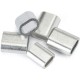 Steel cable clamp - for 5mm cable - 10 pcs - oval aluminum sleeve