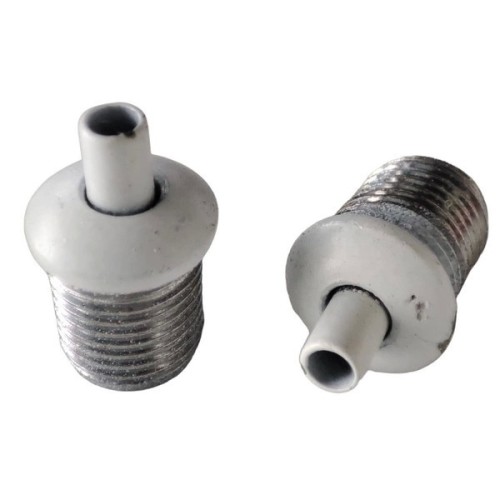 Steel cable lock for lamps - white - steel cable stopper - ball lock Steel cable lock for lamps - white - steel cable stopper - ball lock