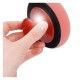 Flat polishing sponge 125mm - orange - cleaning pad - for waxing