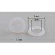 Flat silicone gasket 24/16mm - 5 pcs - for washing machine hose - shower - tap