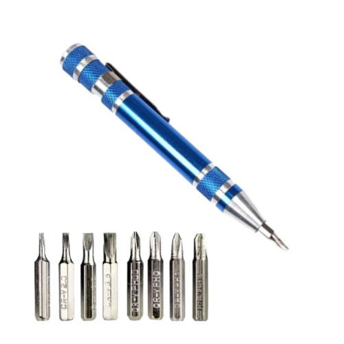 Pen screwdriver 8in1 - straight and Phillips screwdrivers Pen screwdriver 8in1 - straight and Phillips screwdrivers