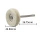 Polishing felt on a 25mm shank - Felt polishing tip - Dremel