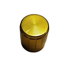 Potenciometro rankenėlė 16x14mm - aliuminio auksas - 6mm ašis