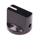 Potenciometro rankenėlė - ašis 6 mm - aukštis 17 mm - Raudona rankenėlė 1 vnt