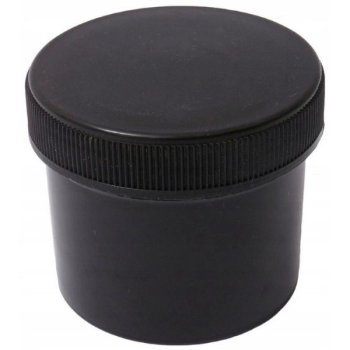 PP Screw Container - 250ml - Black - Round PP Screw Container - 250ml - Black - Round