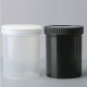 PP prisukamas indas – 500 ml – juodas – apvalus