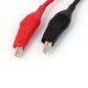 Extension cable with crocodile clips (clips) - 26AWG wires - red and black 100cm - measuring