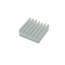 Extruded aluminum radiator - 14x14x6mm silver - cooling radiator - type B