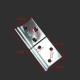 Screw-on removable hinge 77mm stainless steel flag hinge