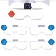Professional Head-mounted Magnifier 9892B2 - 1-3.5x Magnifying glasses with lighting