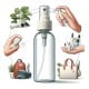 Purškiamas buteliukas 50ml - plastikinis purškiamas buteliukas