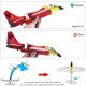 Styrofoam plane with engine and LED strip - darts - educational model for children