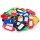 Keychain with ID badge - 50 pcs - pendant with label - Mix of colors